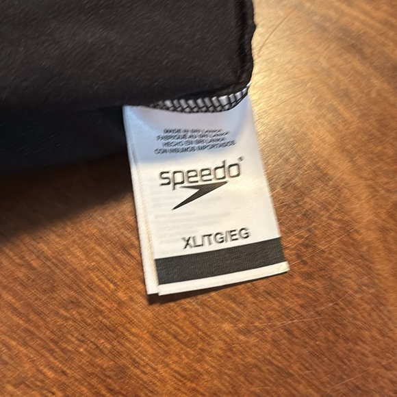 Speedo Black One Shoulder Swim One Piece - Picture 3 of 3